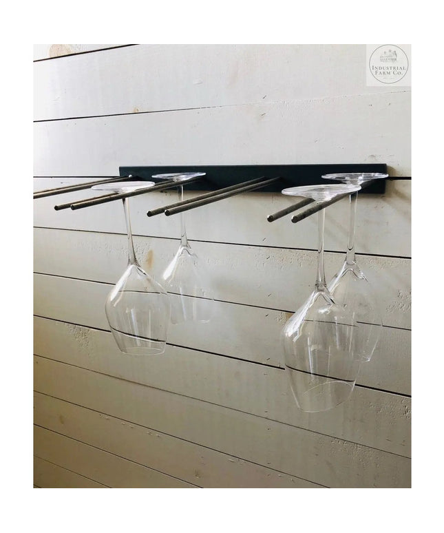 The White Plains Wine Glass Rack Wine Glass Rack Copper Powder Coat   | Industrial Farm Co
