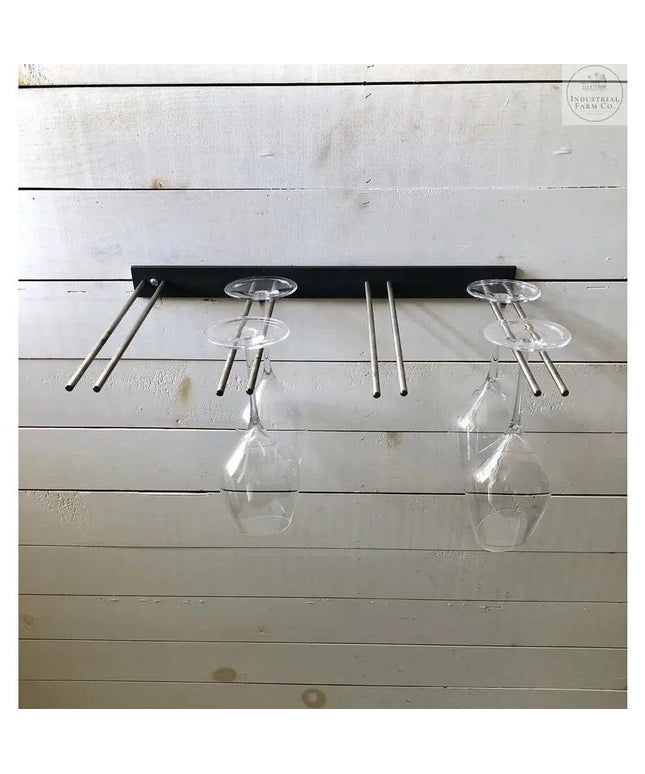 The White Plains Wine Glass Rack Wine Glass Rack Gold Powder Coat   | Industrial Farm Co