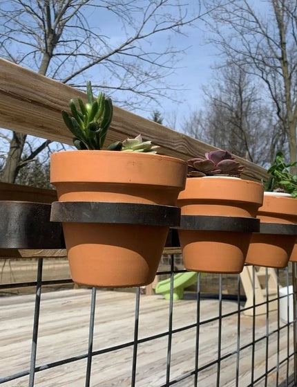 The Yonkers Horizontal Planter Plant Holder 24" Style 4" Pots | Industrial Farm Co