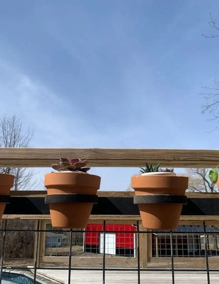 The Yonkers Horizontal Planter Plant Holder 24" Style 4" Pots | Industrial Farm Co