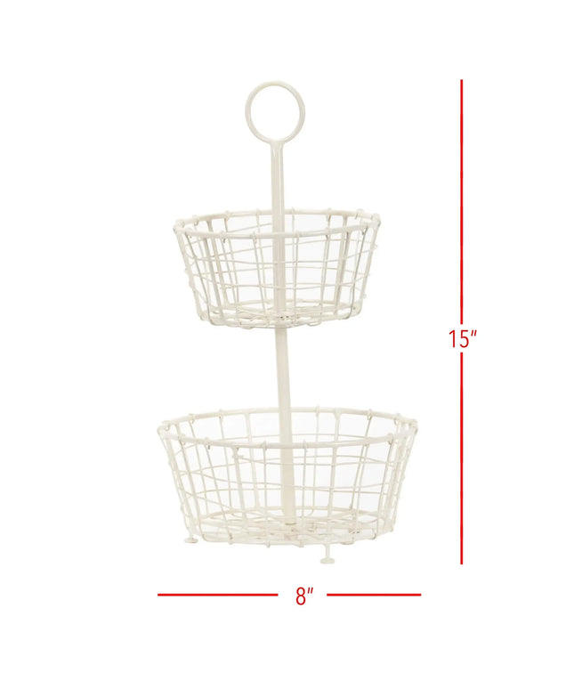 Arlen Tiered Metal Basket     | Industrial Farm Co