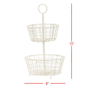 Tiered Metal Basket | Industrial Farm Co
