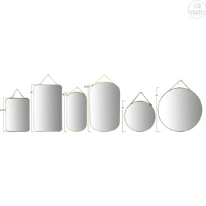 Velvet Edged Mirror Set (Set of 6) | Industrial Farm Co