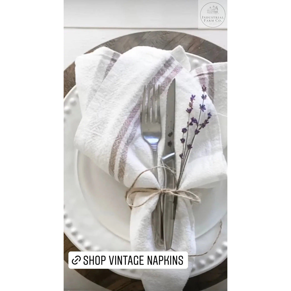 Vintage Linen Napkins Napkin Default Title   | Caravan Home